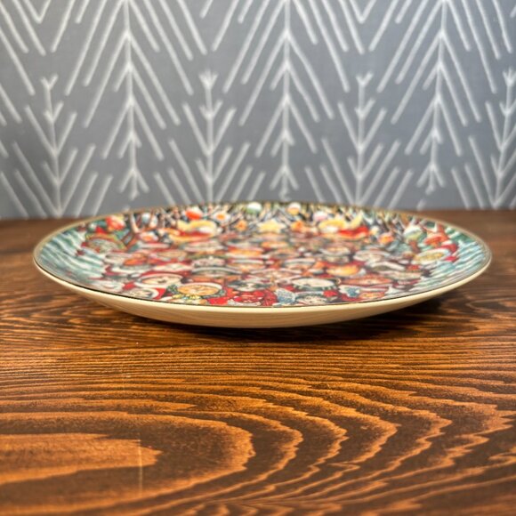 Santa Claws Cat Christmas Collector 8" Plate by Bill Bell from the Franklin Mint - Picture 4 of 15